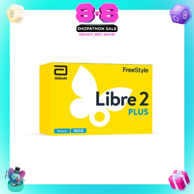 FREESTYLE - Libre 2 Plus Sensor Continuous Glucose Monitoring Device 1s
