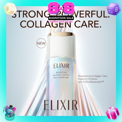 ELIXIR - Bouncing Essence Lotion Rich Moisture 170ml