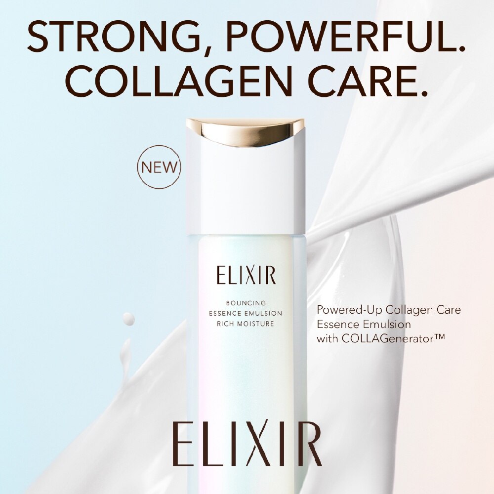 ELIXIR Bouncing Essence Emulsion Rich Moisture 130ml | Derma Skin