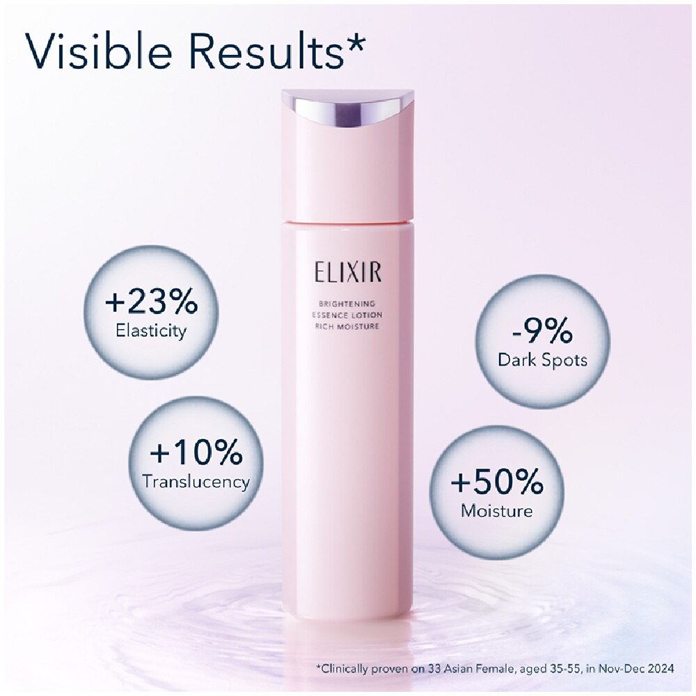 ELIXIR Brightening Essence Lotion Rich Moisture 170ml | Derma Skin