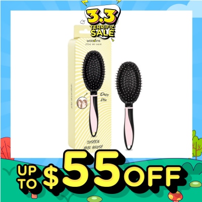 WATSONS Easy Grip Rubber Handle Cushion Hair Brush Pink 1s