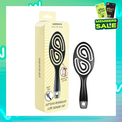 WATSONS Wet Dry Hair Brush With Cleaning Cap 1s