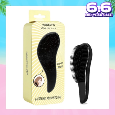 WATSONS Detangle Hair Brush Black 1s