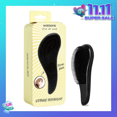 WATSONS Detangle Hair Brush Black 1s