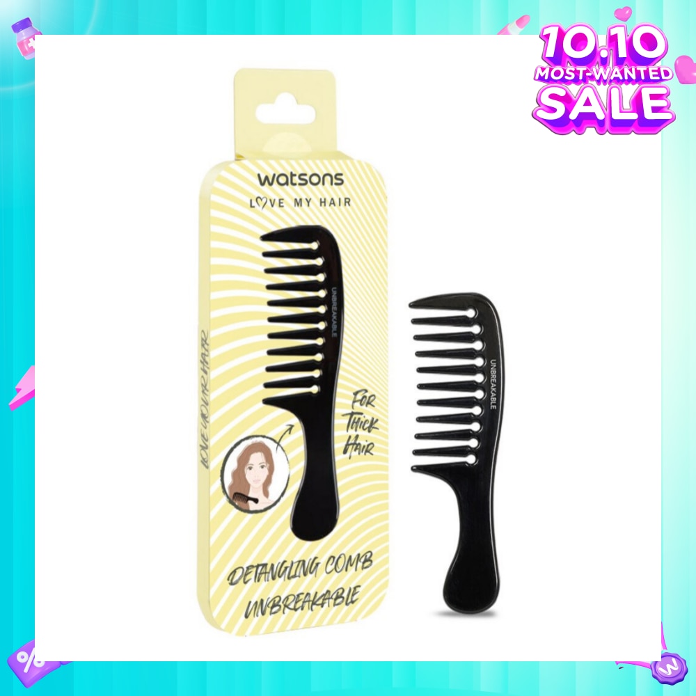 Unbreakable Detangling Comb (Suitable for Thick Hair) 1s