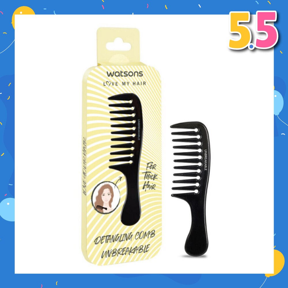 Unbreakable Detangling Comb (Suitable for Thick Hair) 1s