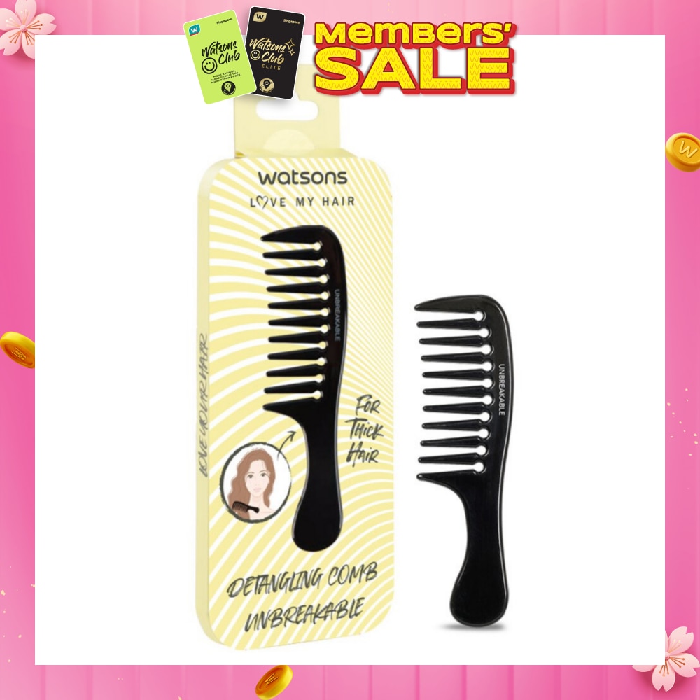 Unbreakable Detangling Comb (Suitable for Thick Hair) 1s