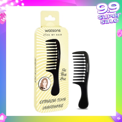 WATSONS Unbreakable Detangling Comb (Suitable for Thick Hair) 1s