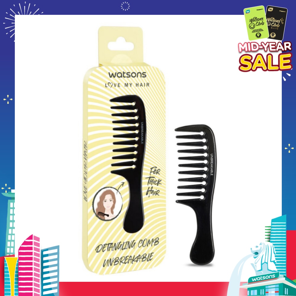 Unbreakable Detangling Comb (Suitable for Thick Hair) 1s