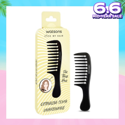 WATSONS Unbreakable Detangling Comb (Suitable for Thick Hair) 1s
