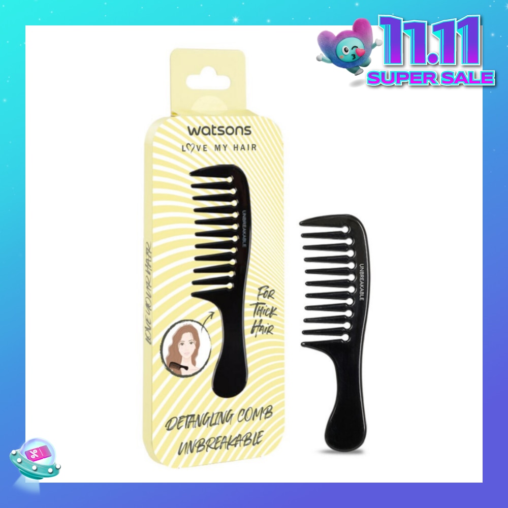 Unbreakable Detangling Comb (Suitable for Thick Hair) 1s
