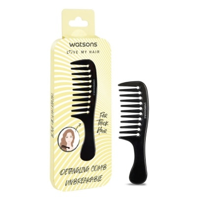 WATSONS Unbreakable Detangling Comb (Suitable for Thick Hair) 1s