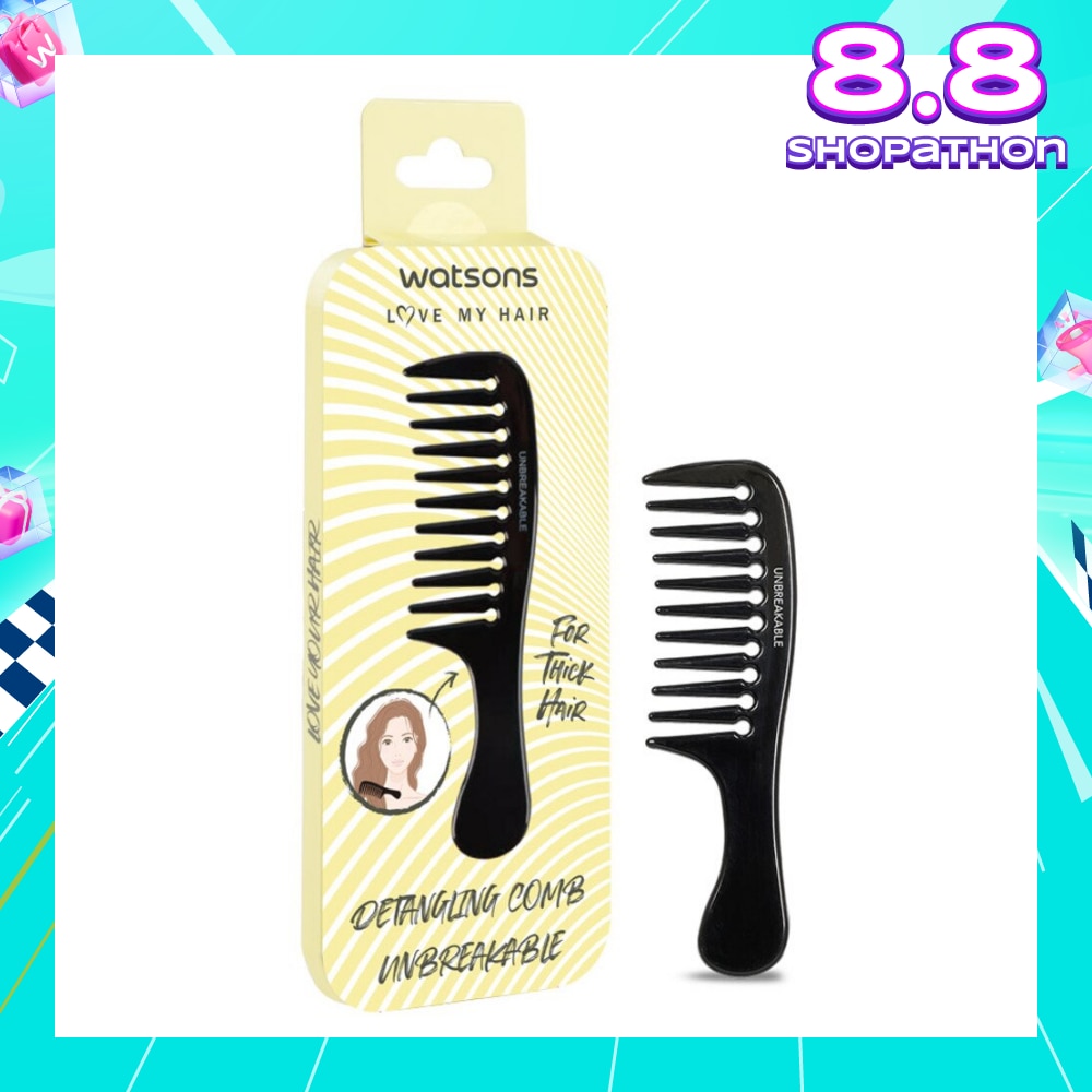 Unbreakable Detangling Comb (Suitable for Thick Hair) 1s