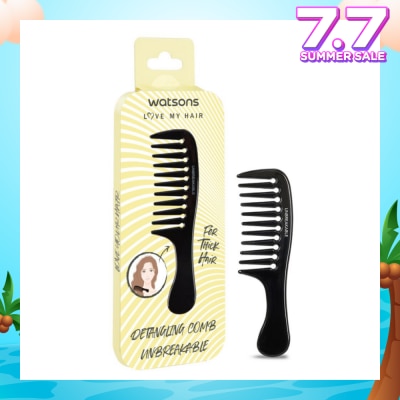 WATSONS Unbreakable Detangling Comb (Suitable for Thick Hair) 1s