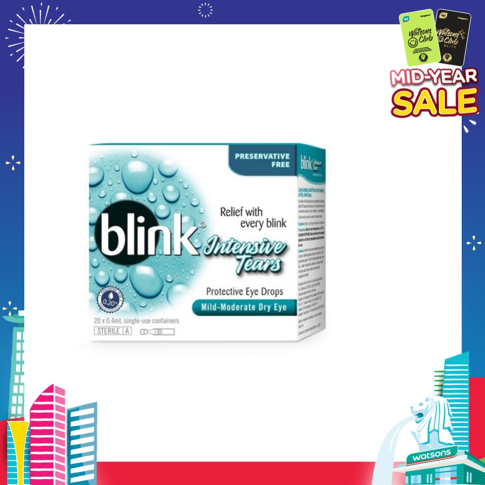 Blink  Intensive Tears Protective Eye Drops 20x0.4ml