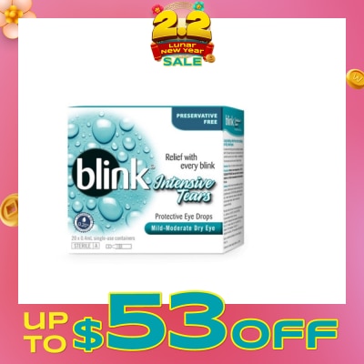 BAUSCH + LOMB Blink  Intensive Tears Protective Eye Drops 20x0.4ml