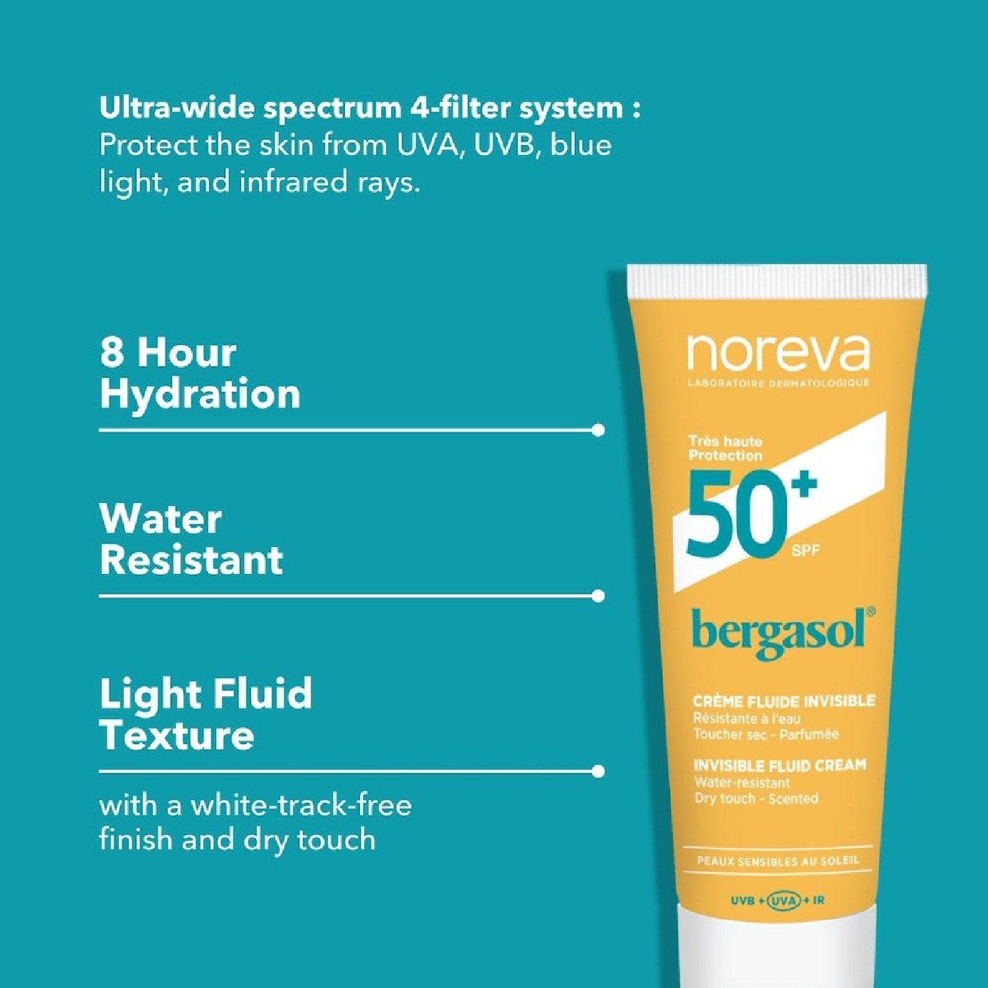 Bergasol Invisible Fluid Cream SPF50+ 50ml