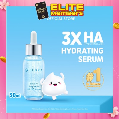 SENKA Deep Moist 3X HA Hydrating Serum (Suitable for All Skin Types) 30ml (Expiry: Apr`2026)