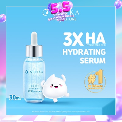 SENKA - Deep Moist 3X HA Hydrating Serum (Suitable for All Skin Types) 30ml (Expiry: Mar`2027)