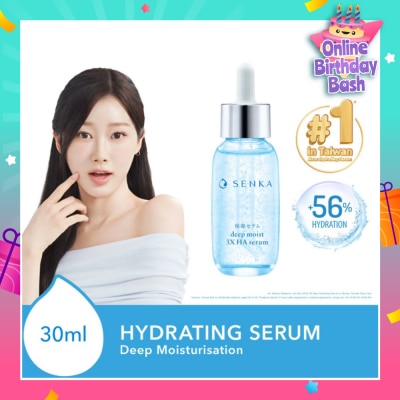 SENKA Deep Moist 3X HA Hydrating Serum (Suitable for All Skin Types) 30ml