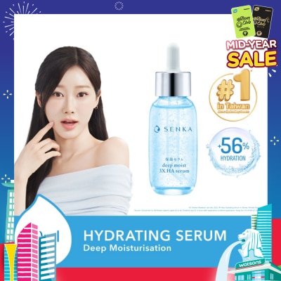 SENKA Deep Moist 3X HA Hydrating Serum (Suitable for All Skin Types) 30ml