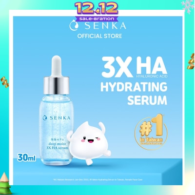 SENKA Deep Moist 3X HA Hydrating Serum (Suitable for All Skin Types) 30ml (Expiry: Apr`2026)