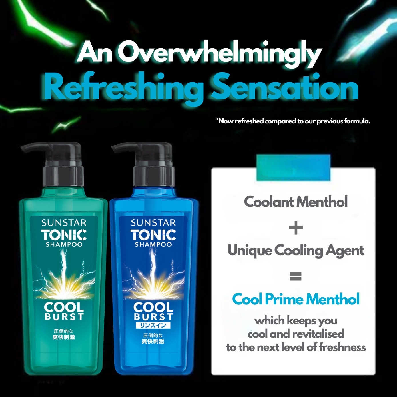 Tonic Cool Burst Shampoo Refill 340ml