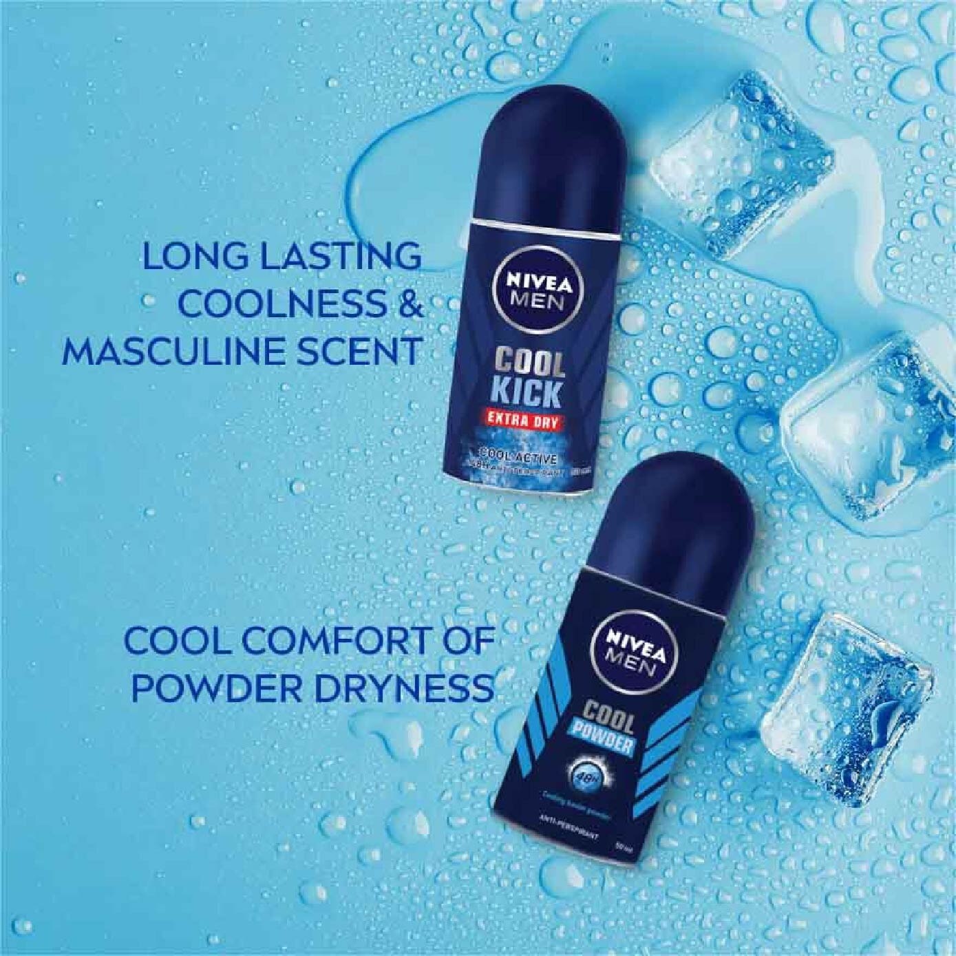 Men Cool Kick Extra Dry Deodorant Energy Fresh (48HR Anti-Perspirant) 50ml