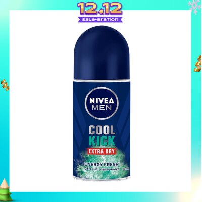 NIVEA Men Cool Kick Extra Dry Deodorant Energy Fresh (48HR Anti-Perspirant) 50ml
