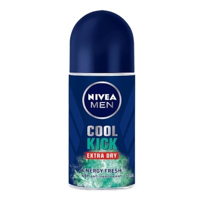 NIVEA Men Cool Kick Extra Dry Deodorant Energy Fresh (48HR Anti-Perspirant) 50ml