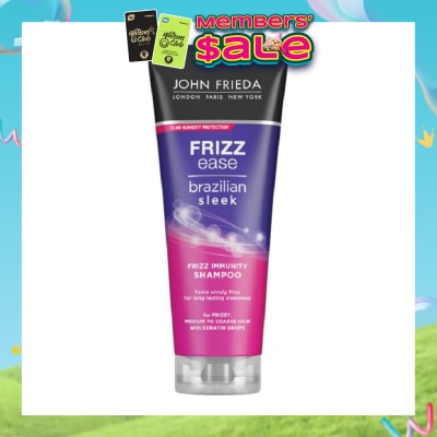 JOHN FRIEDA - Frizz Ease Brazilian Sleek Frizz Immunity Shampoo (For Medium to Coarse Hair Tame Unruly Hair) 250ml