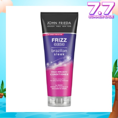 JOHN FRIEDA Frizz Ease Brazilian Sleek Frizz Immunity Conditioner (For Medium to Coarse Hair Tame Unruly Hair) 250ml