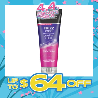 JOHN FRIEDA - Frizz Ease Brazilian Sleek Frizz Immunity Conditioner (For Medium to Coarse Hair Tame Unruly Hair) 250ml