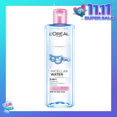 LOREAL PARIS DERMO EXPERTISE Micellar Water Moisturizing (Pink Bottle) 400ml