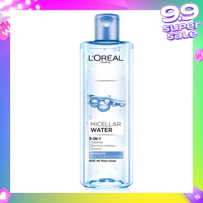LOREAL PARIS DERMO EXPERTISE Micellar Water Refreshing (Blue Bottle) 400ml