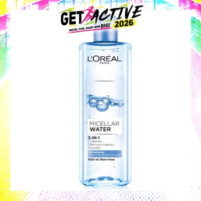LOREAL PARIS DERMO EXPERTISE - Micellar Water Refreshing (Blue Bottle) 400ml image
