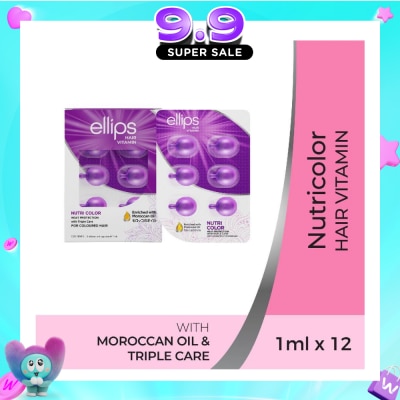 ELLIPS - Hair Vitamins Nutricolor (Protect Against Sun Damage & Restore Shine To Coloured Hair) 12s image
