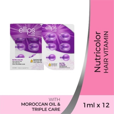 ELLIPS Hair Vitamins Nutricolor (Protect Against Sun Damage & Restore Shine To Coloured Hair) 12s