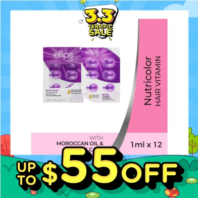 ELLIPS Hair Vitamins Nutricolor (Protect Against Sun Damage & Restore Shine To Coloured Hair) 12s