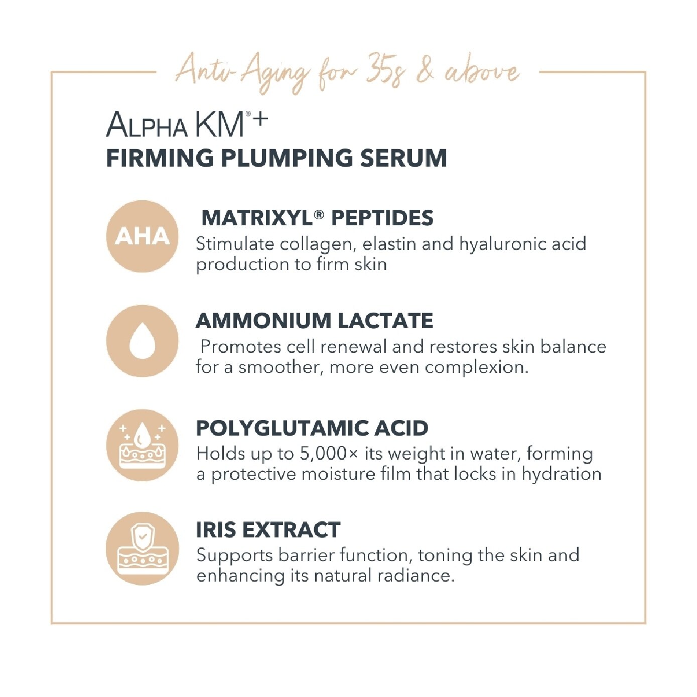 Alpha KM+ Firming Plumping Serum 30ml