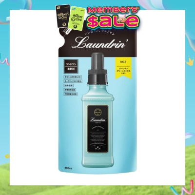 LAUNDRIN - 99.9% Anti-Bacterial Laundry Softener Refill No.7 480ml