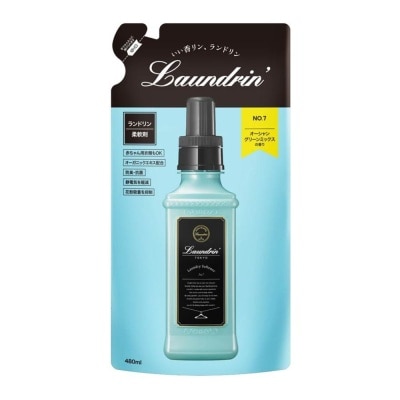 LAUNDRIN 99.9% Anti-Bacterial Laundry Softener Refill No.7 480ml