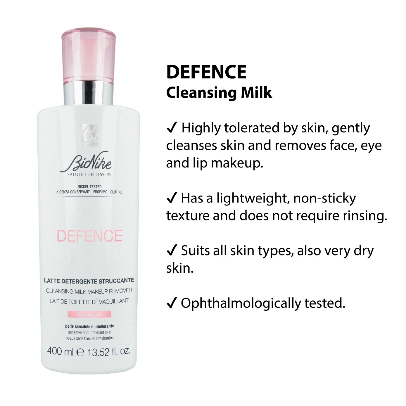Defence Cleansing Milk Makeup Remover 400ml