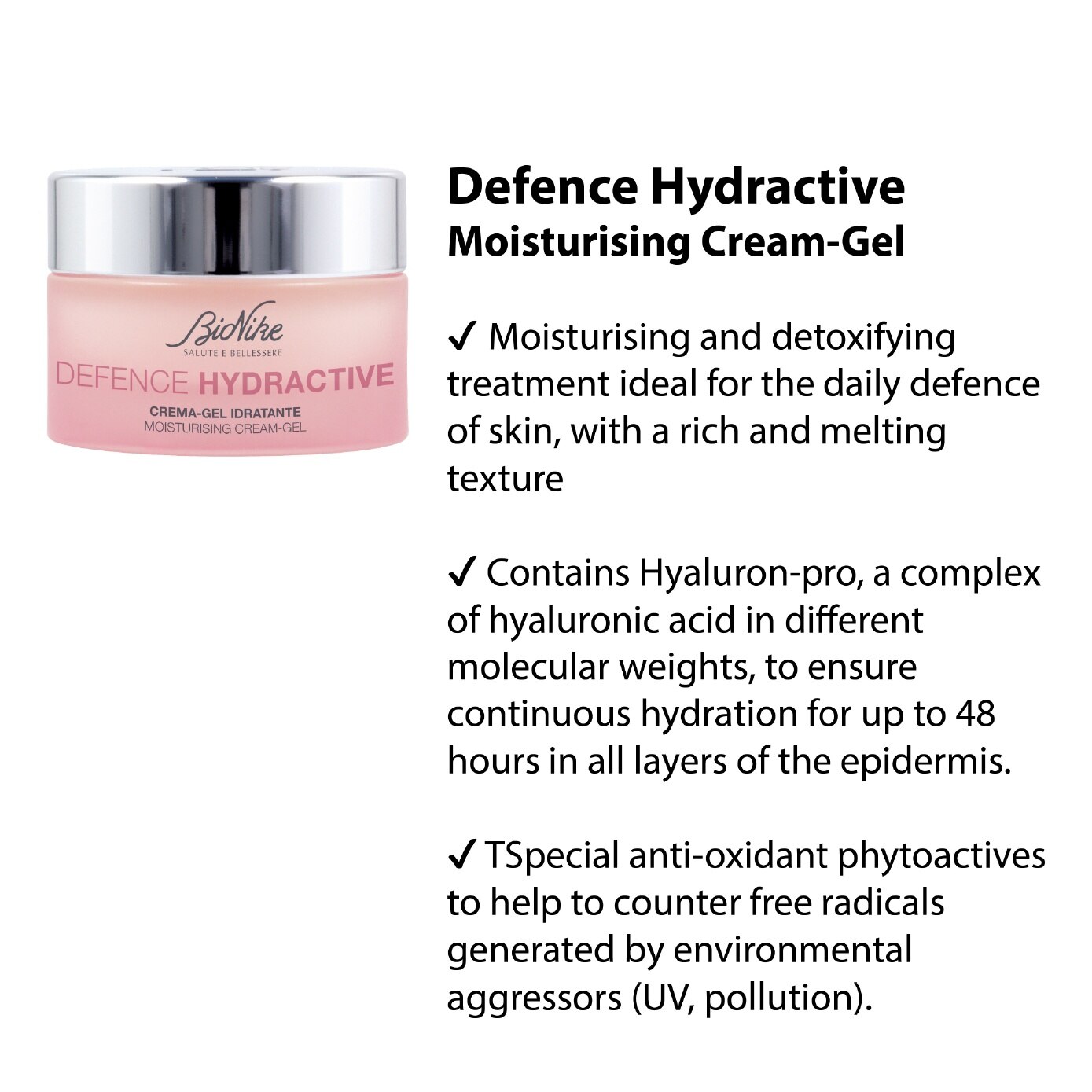 Defence Hydractive Moisturising Cream-Gel 50ml