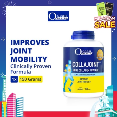 OCEAN HEALTH Collajoint Pure Collagen Powder (Supports Joint Mobility, Flexibility and Cartilage Health + Collagen Peptides) 150g