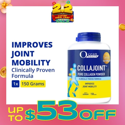OCEAN HEALTH Collajoint Pure Collagen Powder (Supports Joint Mobility, Flexibility and Cartilage Health + Collagen Peptides) 150g