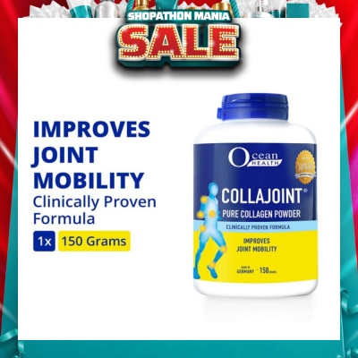 OCEAN HEALTH - Collajoint Pure Collagen Powder (Supports Joint Mobility, Flexibility and Cartilage Health + Collagen Peptides) 150g
