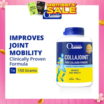 OCEAN HEALTH Collajoint Pure Collagen Powder (Supports Joint Mobility, Flexibility and Cartilage Health + Collagen Peptides) 150g