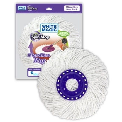 WHITE MAGIC Microfibre Mop Head