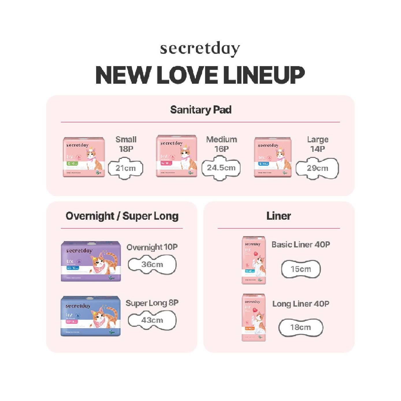 Love Plus Small (S) 21cm Sanitary Pad 18s